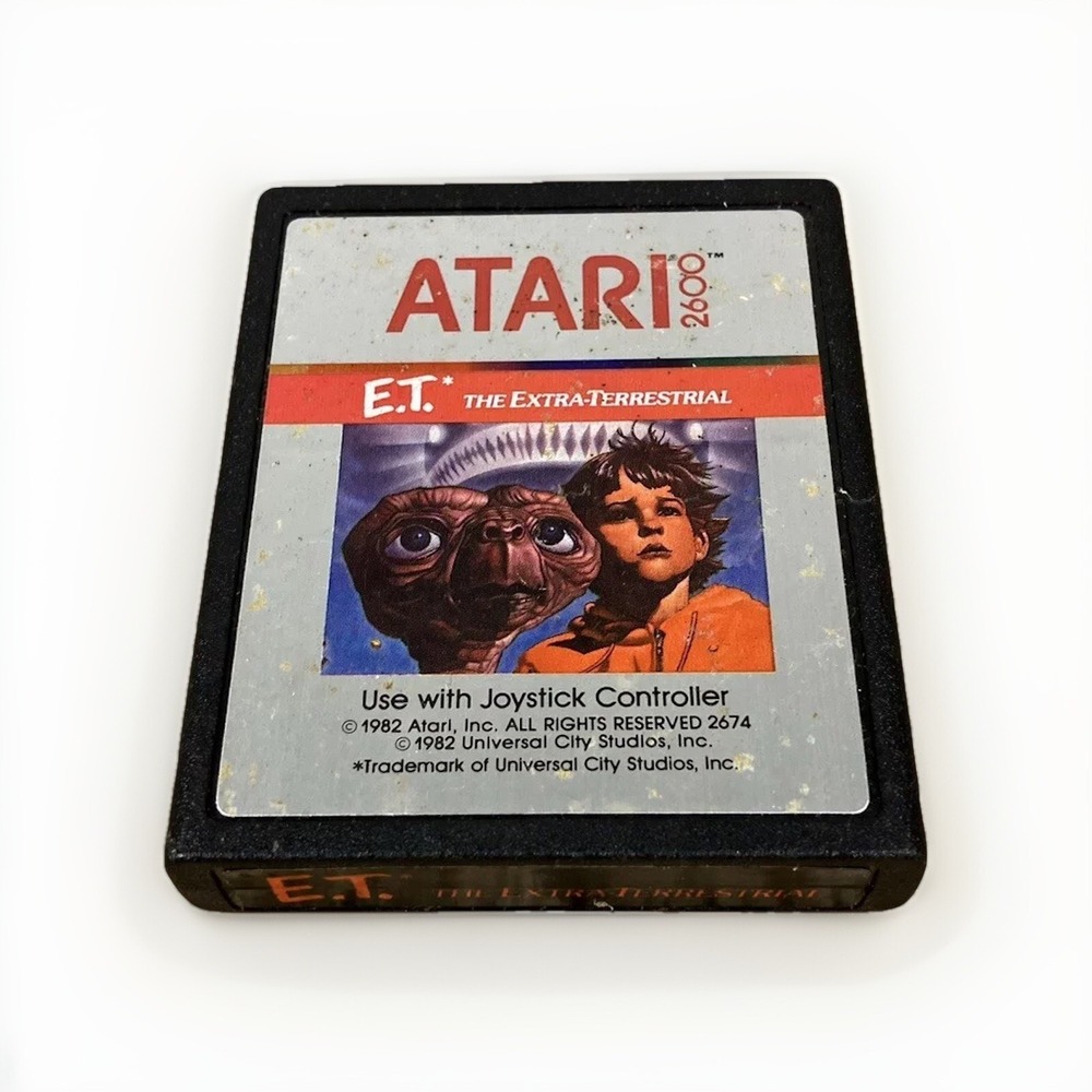 E.T. The Extra-Terrestrial (Atari 2600, 1982) Cart Only